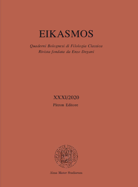 Copertina Eikasmos